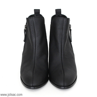 MAYPOL(メイポール)　ショートブーツ　ブラック サイズ35|MAYPOL　メイポール　izzy　サイドゴア　ショート　ブーツ　マニッシュ　牛革　BLACK　ブラック　正面