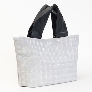 Acrylic アクリリック Hand bag ミニトート 1178 レンズパールホワイト|アクリリック acrylic ハンドバッグ Sサイズ 小ぶり ミニトート お弁当 タブレット 軽い  側面