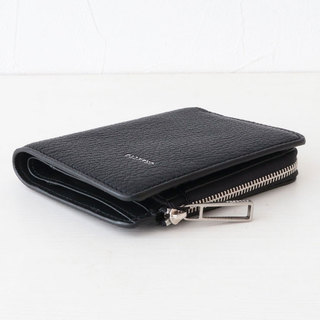 オルセット 財布 ORSETTO CAPRE 折財布 ファスナーポケット付き 03-005-01 BLACK(ブラック)|オルセット ORSETTO 財布 本革 レザー 小さい 2つ折 コンパクト お洒落 やぎ革 厚み