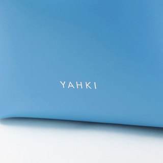 YAHKI ヤーキ バッグ クロスボディ 巾着バッグ YH-554 BLACK(ブラック)|yahki ヤーキ バッグ 小さい 2WAY 巾着 床革 ナナメ掛け ロゴ