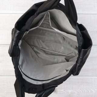 Acrylic アクリリック バッグ Pocket bag 2WAY L 縦型 1164 ドットエンボスブラック|アクリリック acrylic バッグ 2way 大きめ Lサイズ 軽い 丈夫 内側