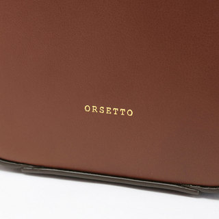 ORSETTO オルセット バッグ チェーン ショルダー COLLANA 01-092-01 BLACK(ブラック)|orsetto オルセット バッグ 新作 チェーンアクセ 2WAY 上質 レザー使い カジュアル クラシック ロゴ