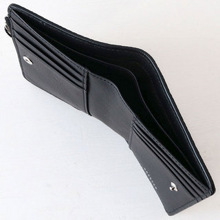 オルセット 財布 ORSETTO CAPRE 折財布 ファスナーポケット付き 03-005-01 BLACK(ブラック)|オルセット ORSETTO 財布 本革 レザー 小さい 2つ折 コンパクト お洒落 やぎ革 札入れ