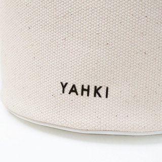 YAHKI ヤーキ バッグ キャンバス ショルダー バケツ型バッグ YH-629 BLACK(ブラック)|YAHKI ヤーキ バッグ キャンバス ショルダー バケツ型バッグ ワンハンドル 2way シンプル カジュアル 床革 ツヤ感 ロゴ