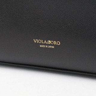 ヴィオラドーロ バッグ SARA 2WAY ミニバッグ VIOLAd'ORO V-1459 BLACK(ブラック)|ヴィオラドーロ violadoro バッグ 小ぶり キレイめ ベルトデザイン 2way スプリットレザー ロゴ