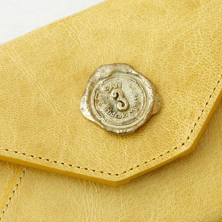 サン ヒデアキ ミハラ SAN HIDEAKI MIHARA 財布 CANDY メール型 1502-SIF YELLOW(イエロー)|SAN HIDEAKI MIHARA　メール長財布　イエロー　カードケース